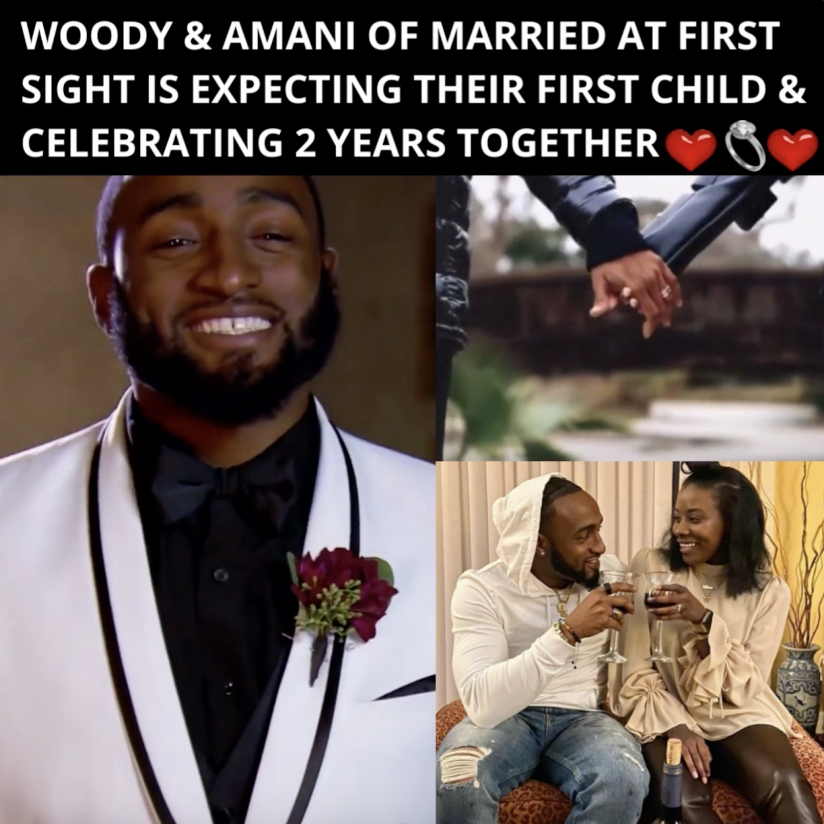 Woody & Amani of Married At First Sight Is Expecting First Child & Celebrating 2 Years Married