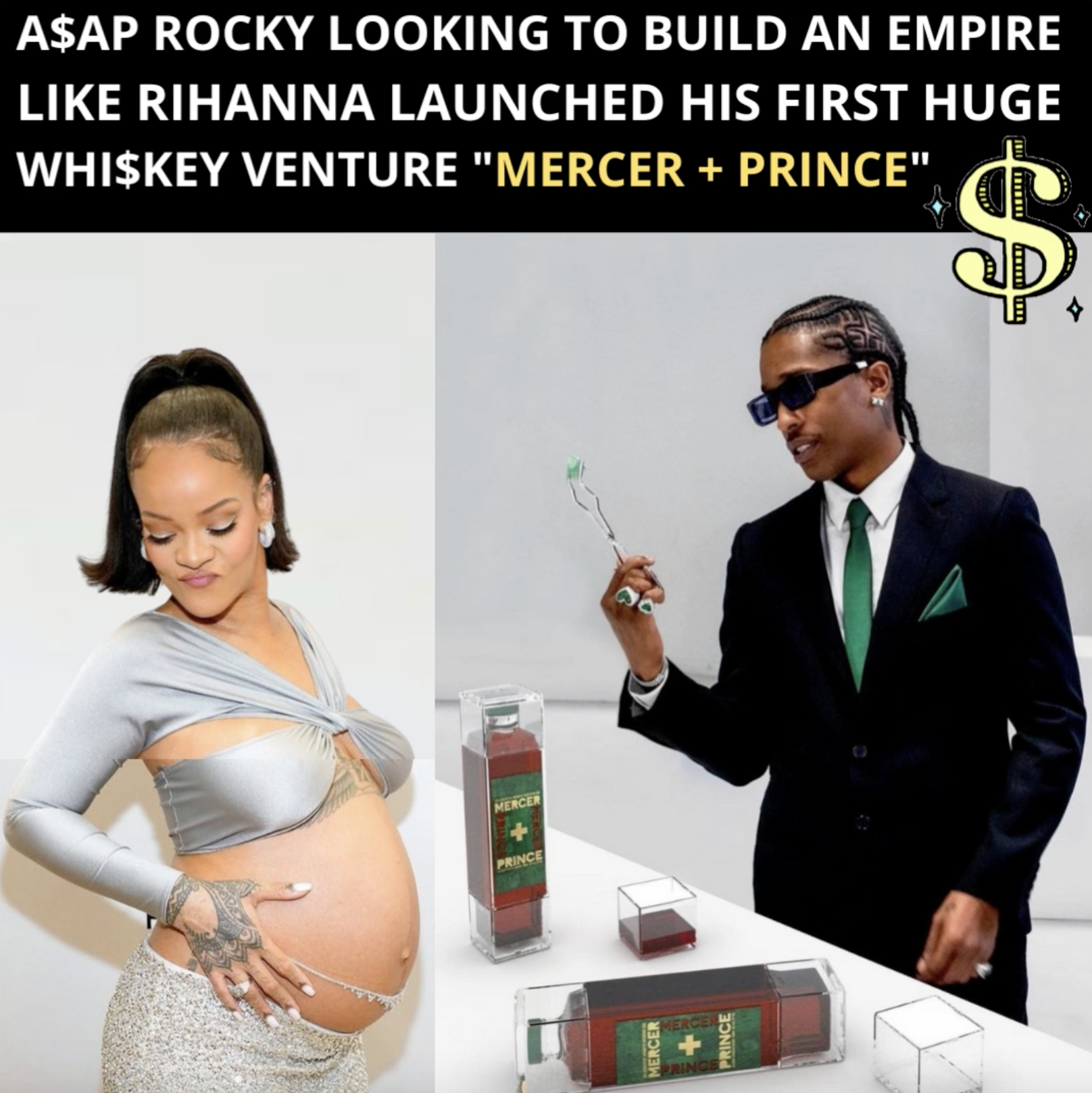 ASAP Rocky Making Boss Moves Like The Boss He Is With Rihanna Launching His Whiskey Business Mercer And Prince