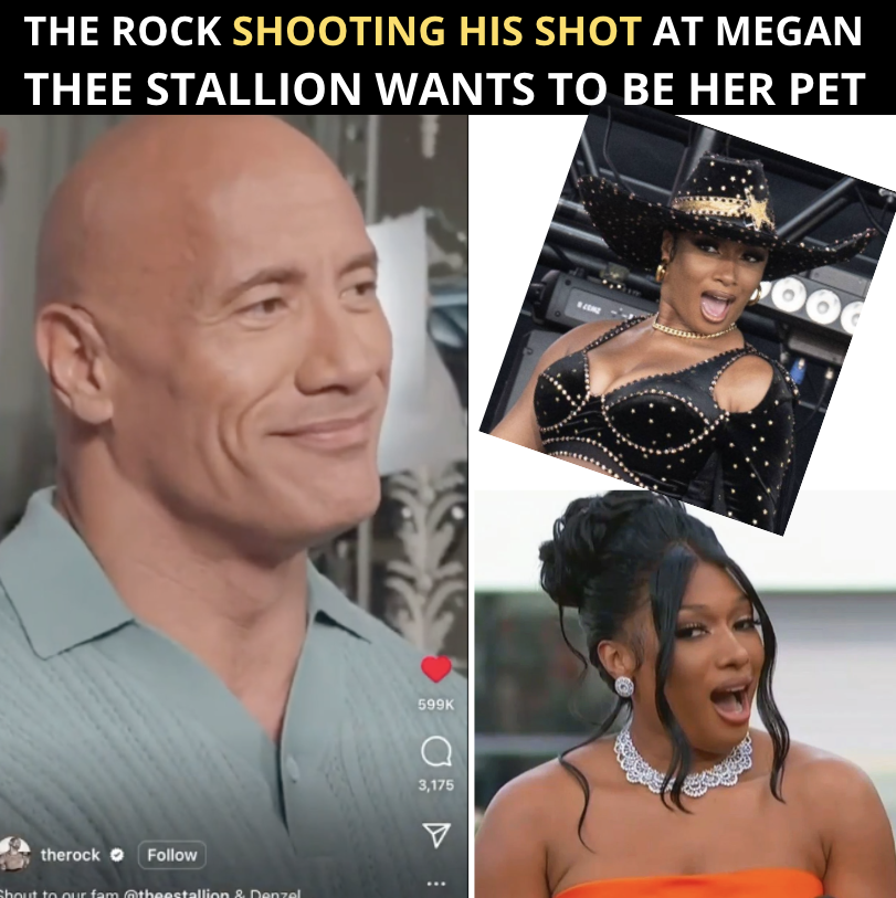 Dwayne “The Rock” Johnson Reveals He Wants To Be Megan Thee Stallion’s Pet & Twitter Is Responding